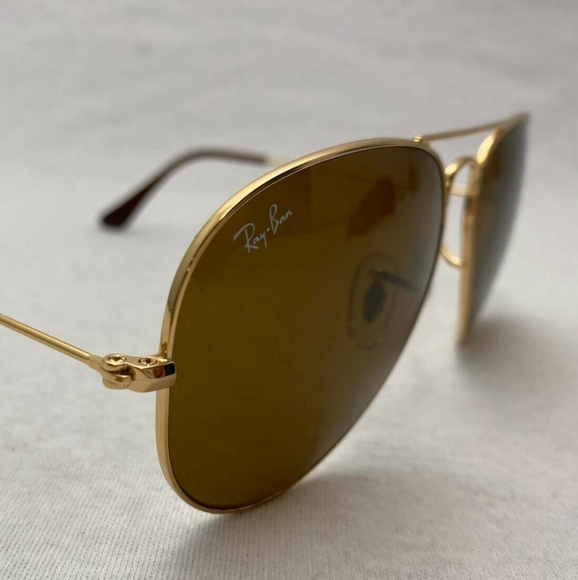 RayBan Aviator Brown Lenses RB3025 Men & Women - Picture 4 of 13